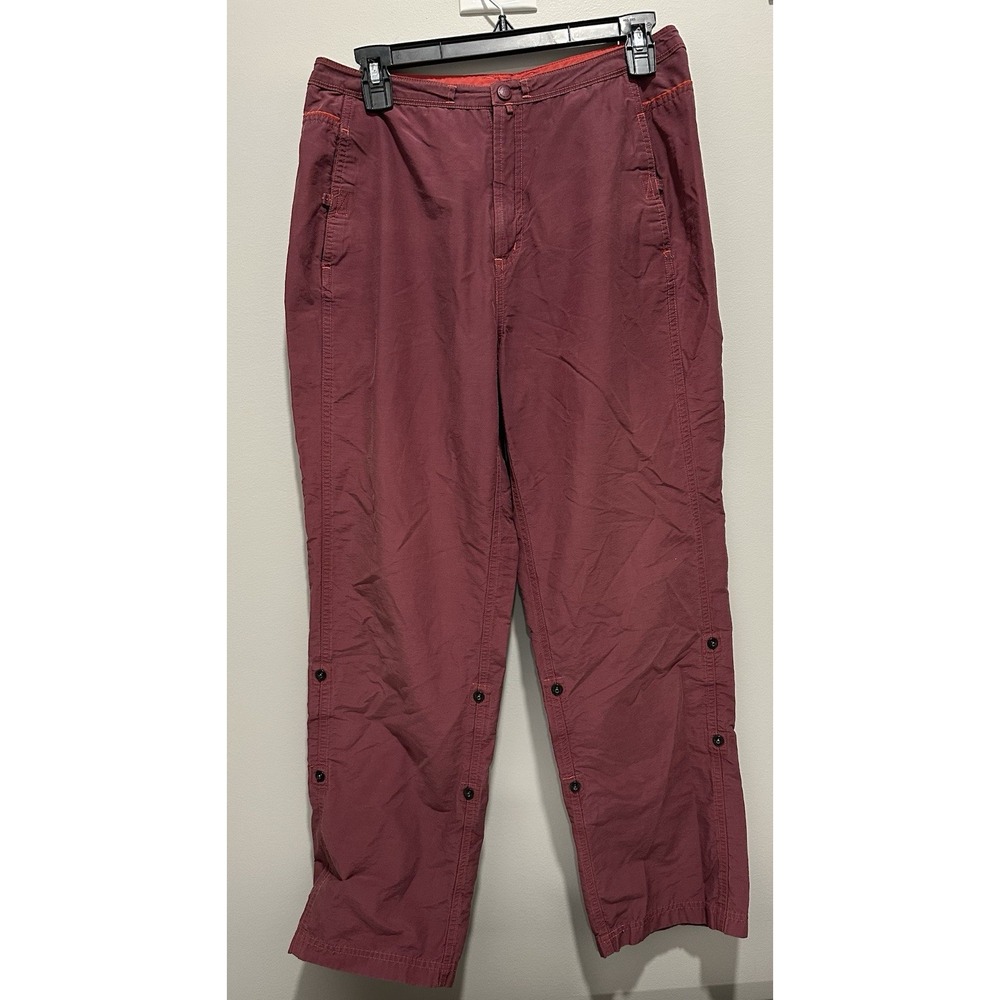 EMS‎ Women's Convertible Burgundy Hiking Pants; Size 8